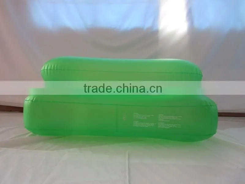 Cool clear PVC inflatable relax sofa/inflatable chesterfield sofa