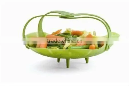 100%Eco-Friendly Foldable Silicone Basket Promotion Wholesale,Kitchen Tool