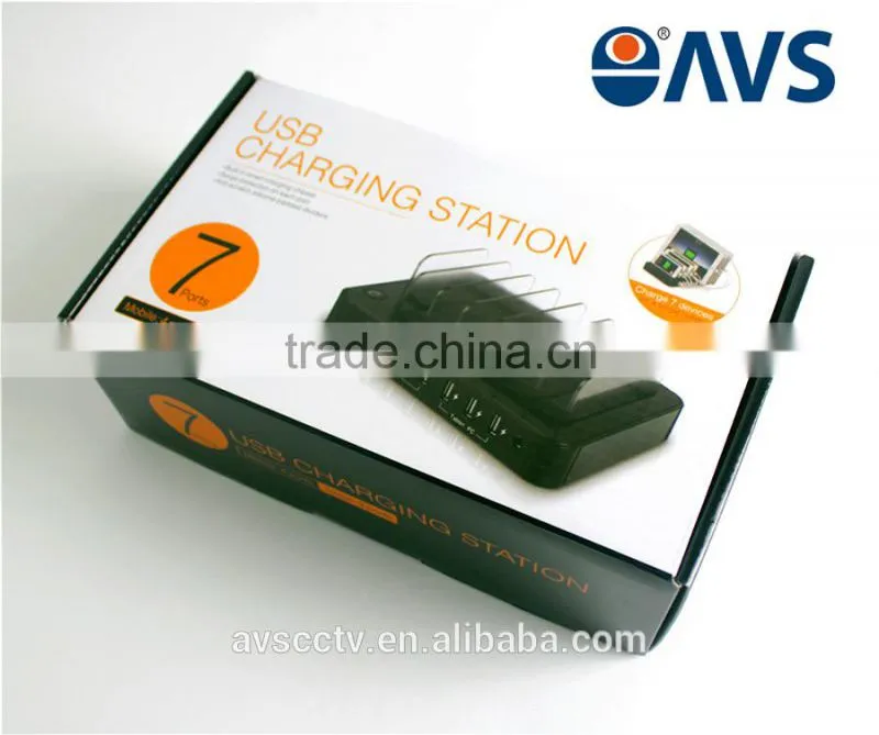 Best Selling 7 Ports Portable Desktop USB Charger for Mobile Phones