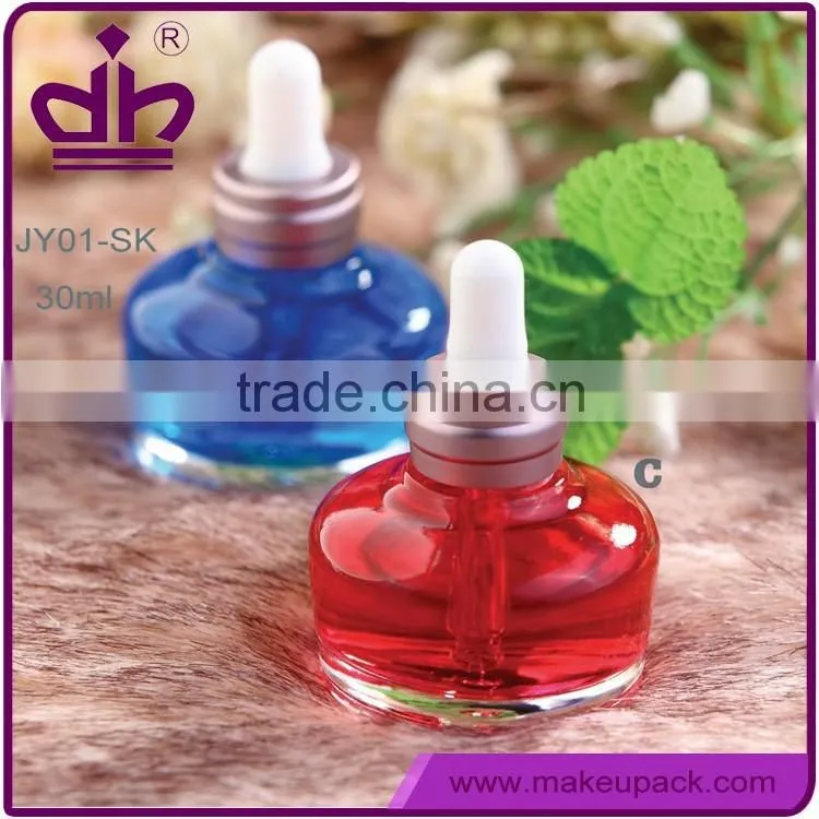 Liquid foundation container 30ml glass bottle with pump