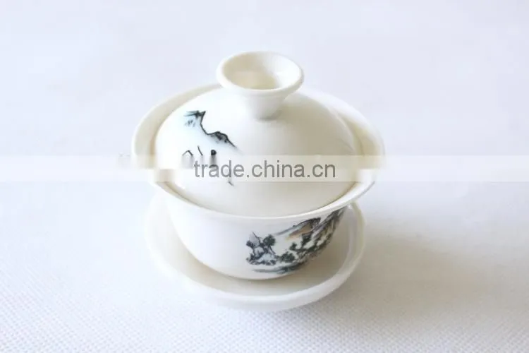 Wholesale customized cheap porcelain tea set for 8 people