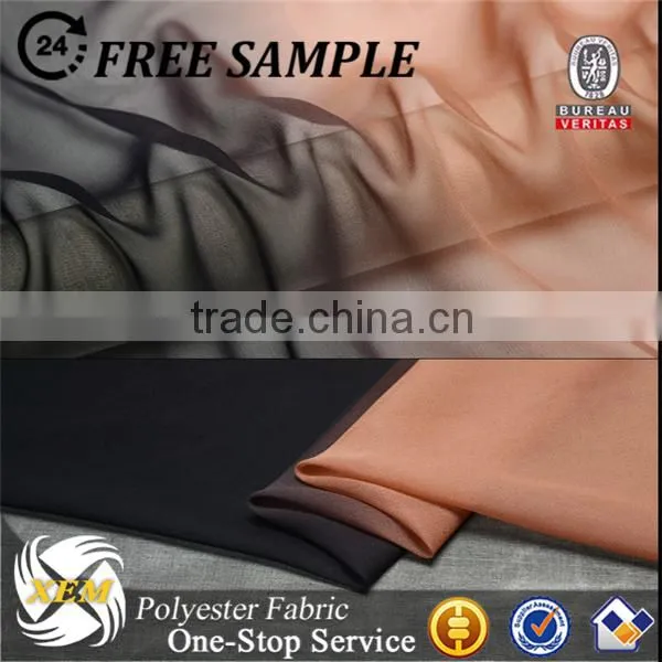 75D 100%polyester chiffon tops wholesale fabric