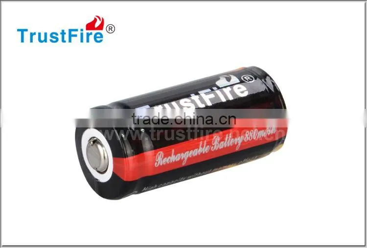 Trustfire portable 900mAh 16340 3.7v 900mAh rechargeable protected lipo battery from china manufacturer