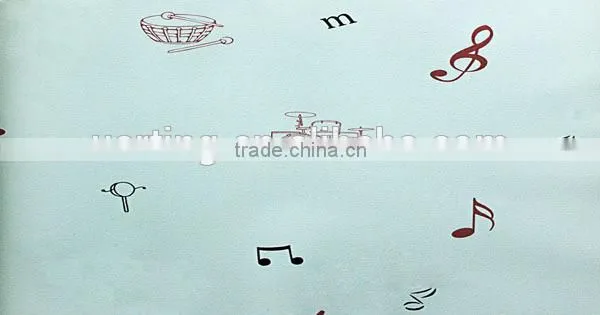 Cartoon style kids washable wallpaper for kids bedroom
