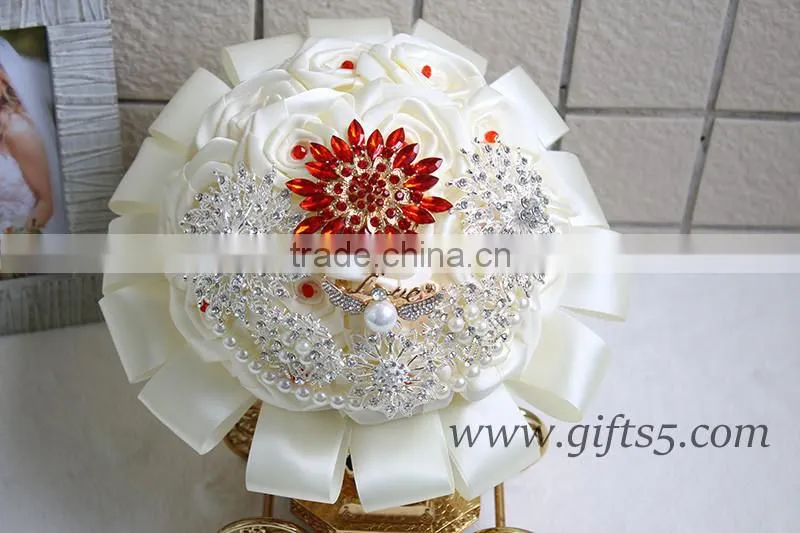Handmade Large Bridal Wedding Brooch Bouquet