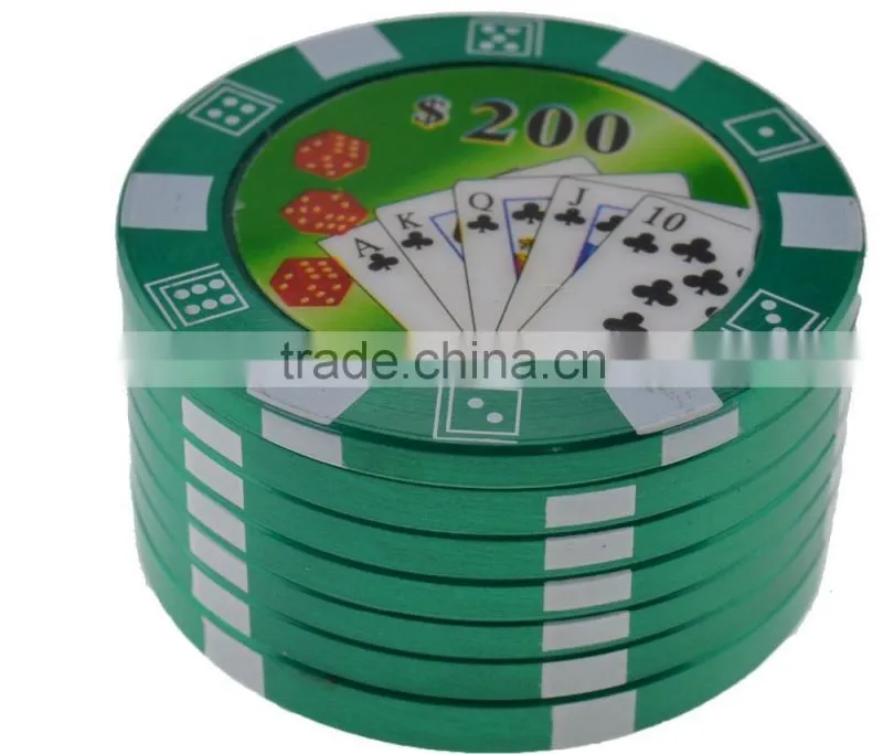 New style Chromium Crusher Zinc Inch Piece Tobacco Spice Herb Grinder 843