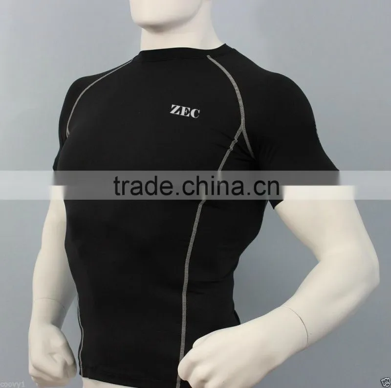 2016 OEM 4 needles flatlock stitching Compression running wear shorts