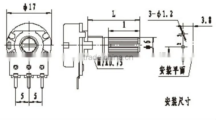250k potentiometer