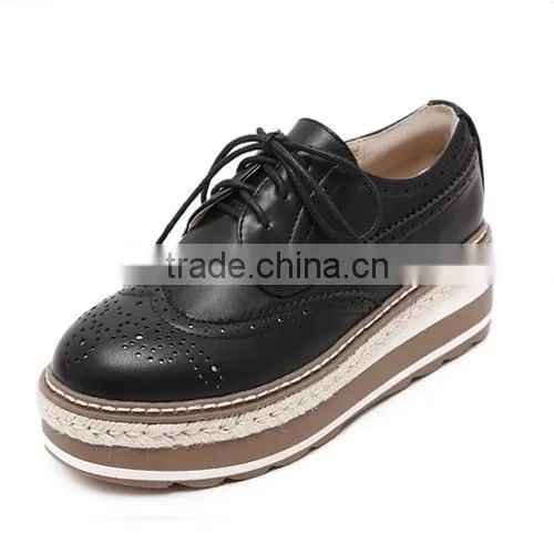 2016 most popular hot selling girl wedges flat shoes PM4135