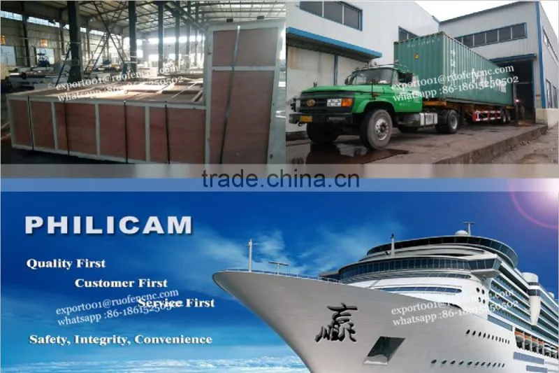 philicam China multi spindle cnc wood carving router for mdf door