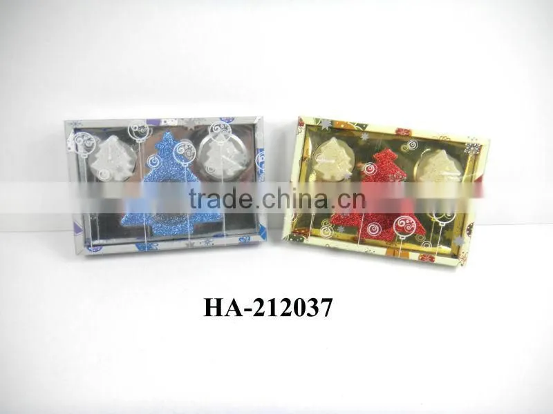 christmas tree tealight and incense with incense holder set