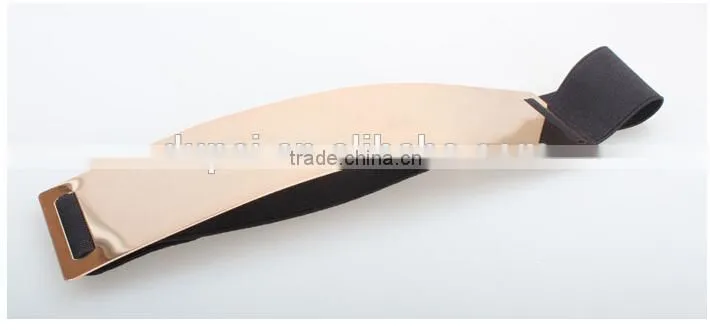 2014 Best metallic gold belt gold mirror belt women