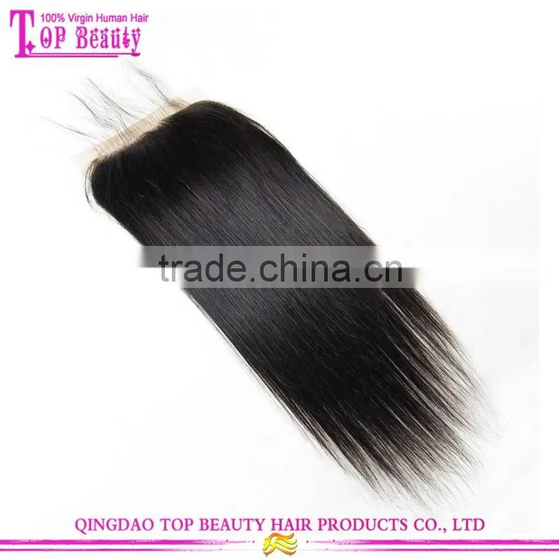 Qingdao Factory Price Hair Closure Piece Vrigin Brazilian Straight Lace Closure Free Parting Lace Closure