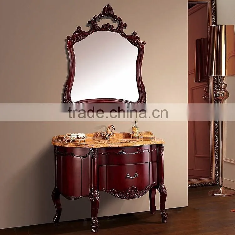 WTS22000 Mirrored Cabinets Type and Modern Style modern red bathroom cabinet
