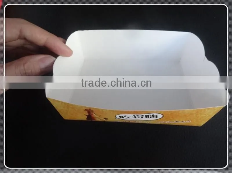 Custom Printed FDA SGS Paper Disposable Food Trays