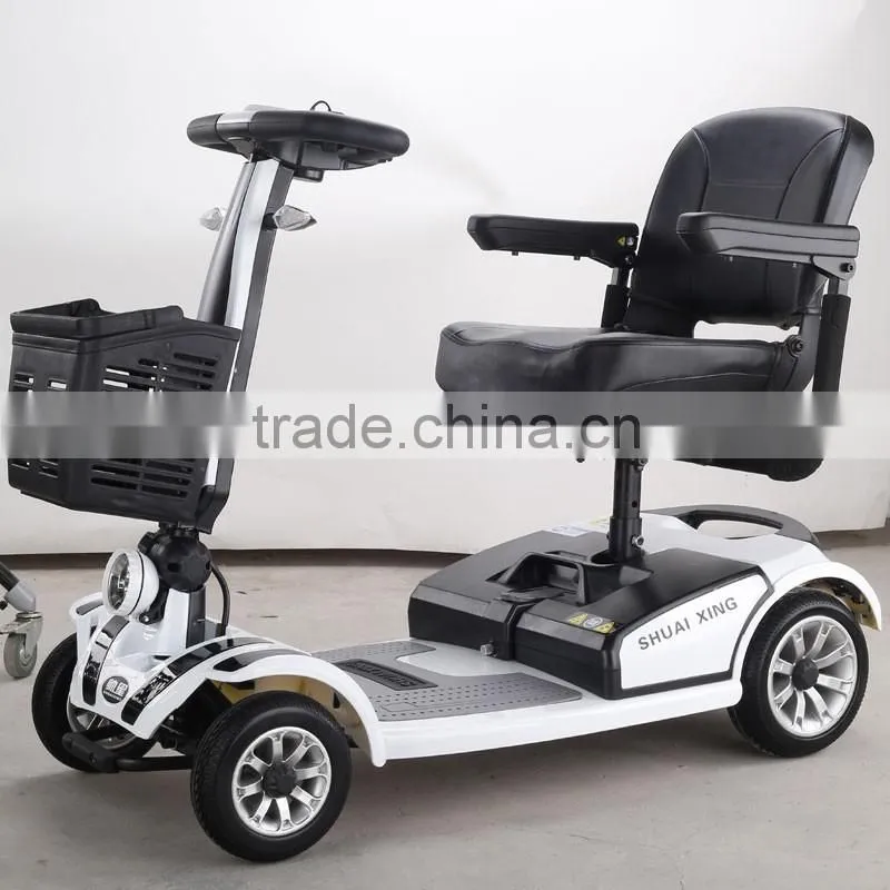 CE disabled person electric lightweight mobility scooter with bike and chair / bicycle