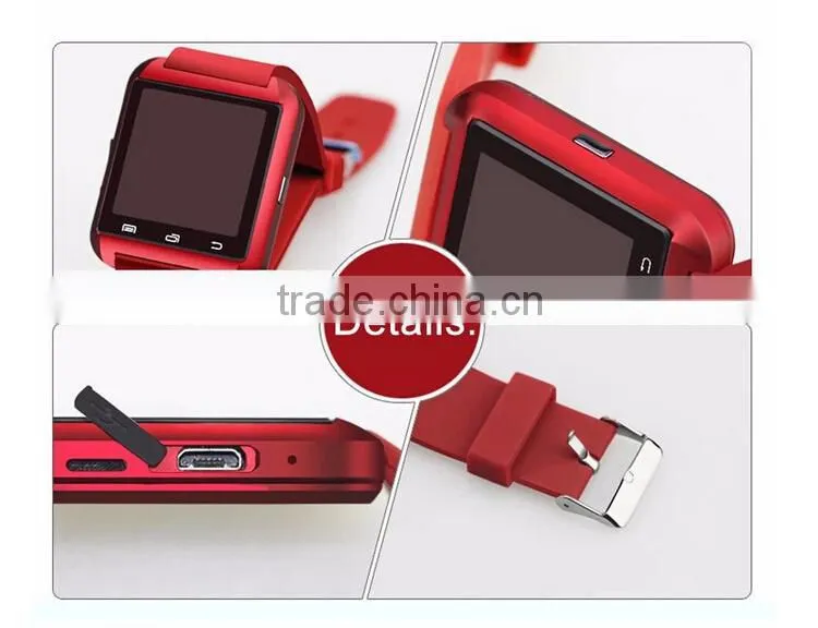 U8 Wrist Smart Watch Mobile Phone with Bluetooth 3 Color on Stock Wholesales Promotion Bracelets (U8)