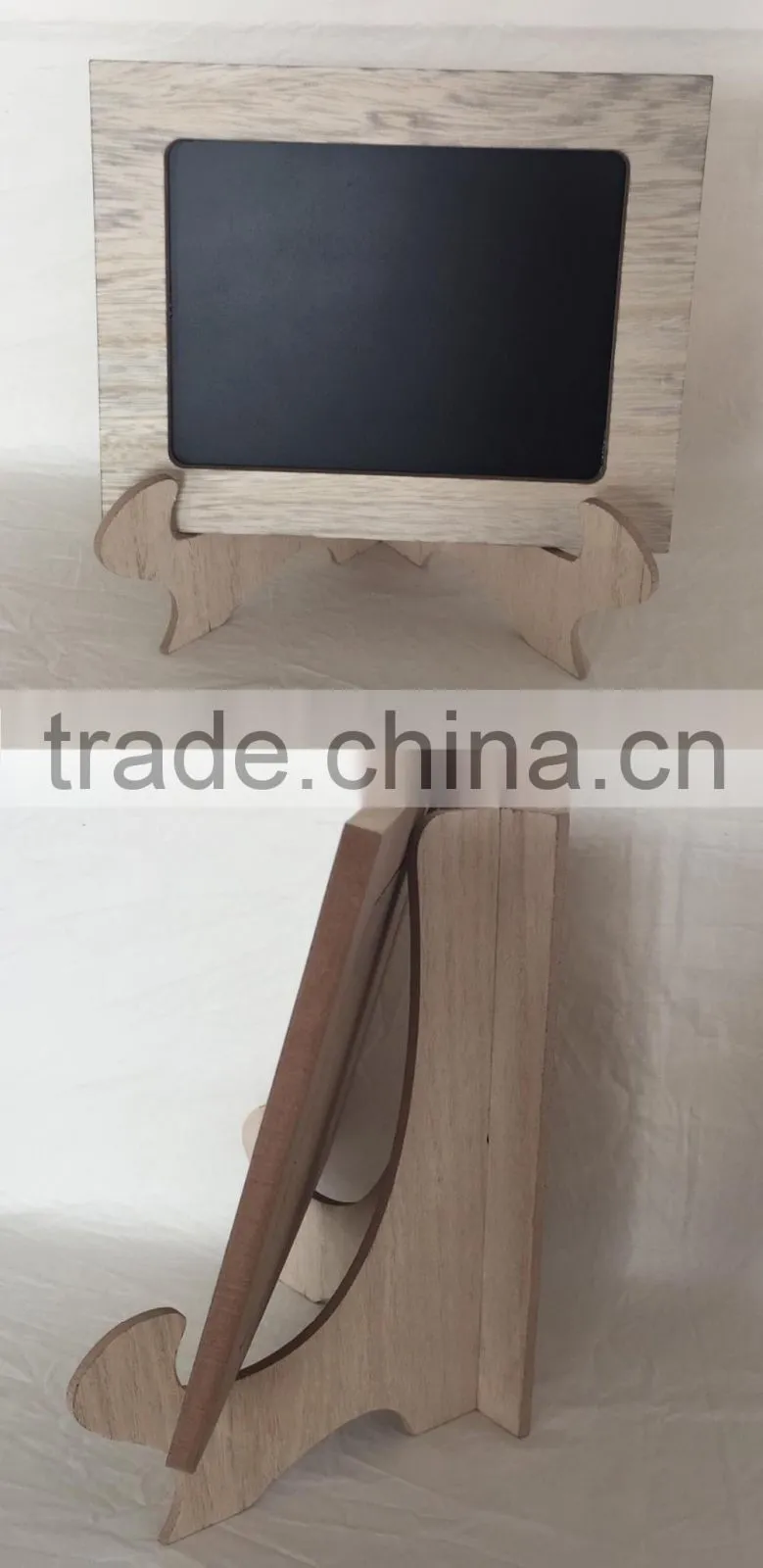 Customized Nature Wooden crafts drawing blackboard with shelf Home adorns products Decoration on desk DIY home decoration