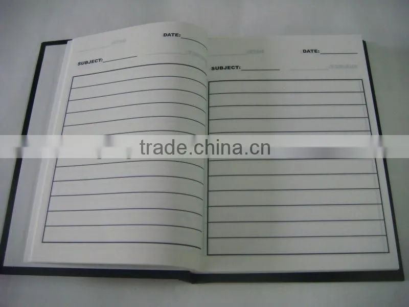 gold stamping notebook,gold edge notebook