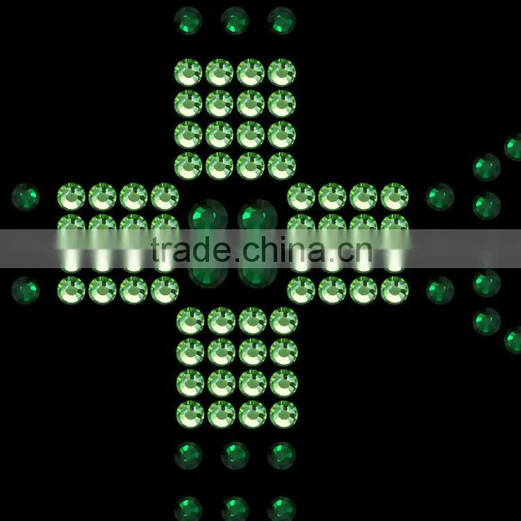 T14050015 Cross hotfix rhinestone transfer