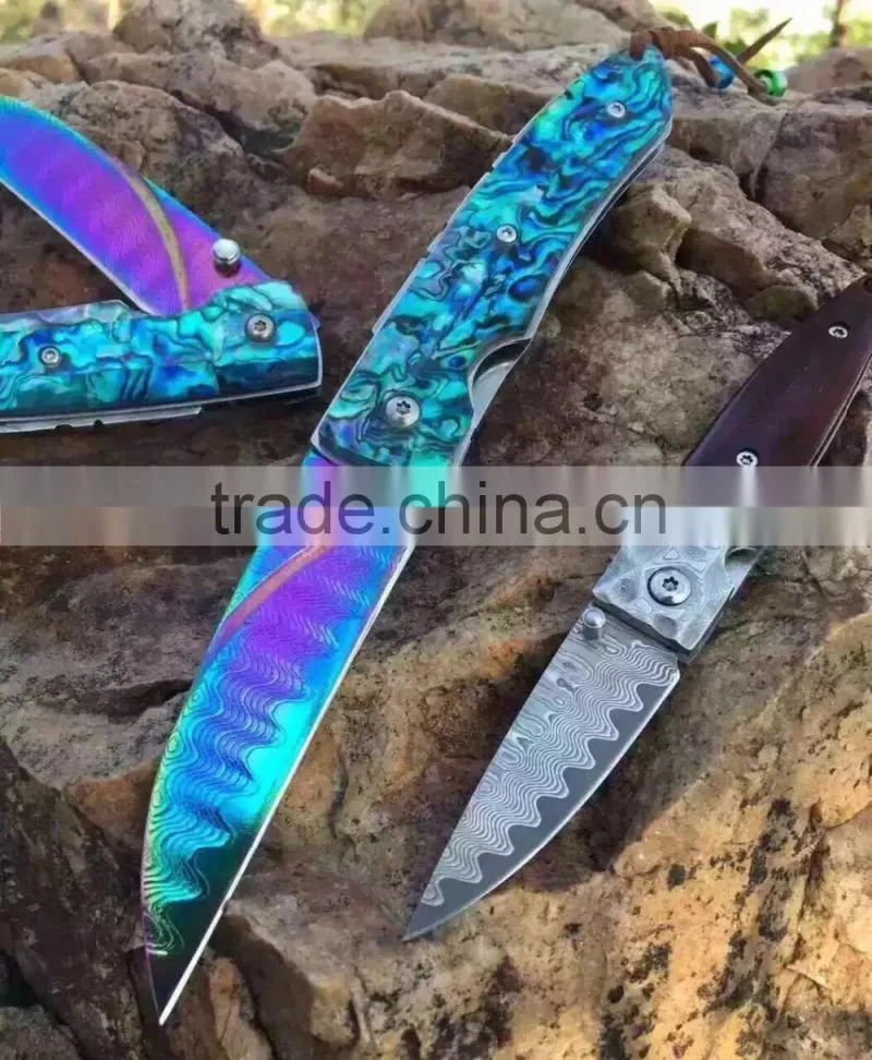 Pocket folding bowie folding gift knife rambo 2 knife