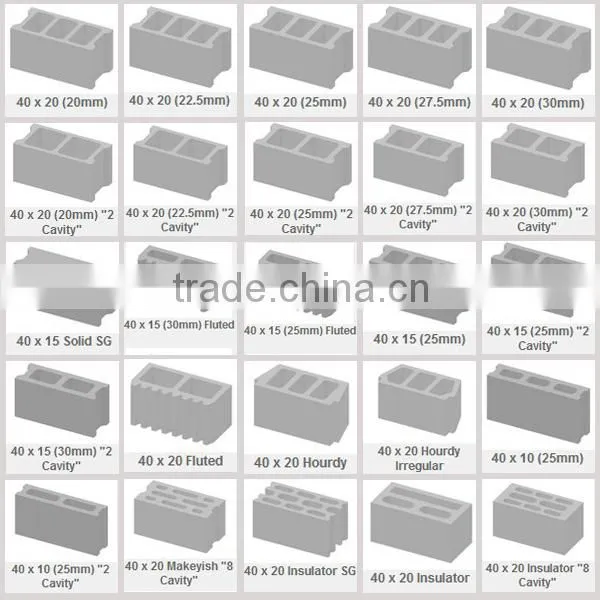 No need pallets QT6-25 solid and hollow block machine