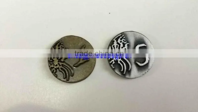 Hot selling zinc alloy game token coin/metal coin