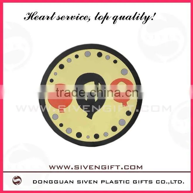 2011 new design soft pvc coaster with high quality