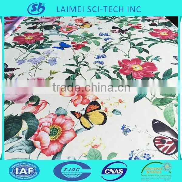 Fabric supplier 100% polyester brushed digital printed fabric for bed sheet