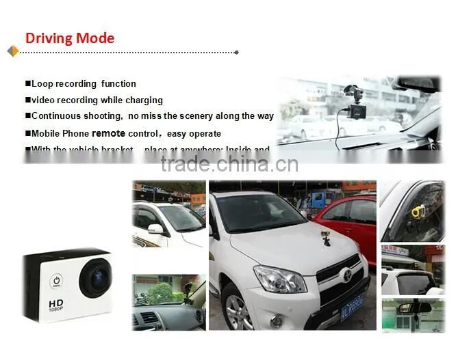 HD 1080p sports camera sj6000 with 30m waterproof extreme
