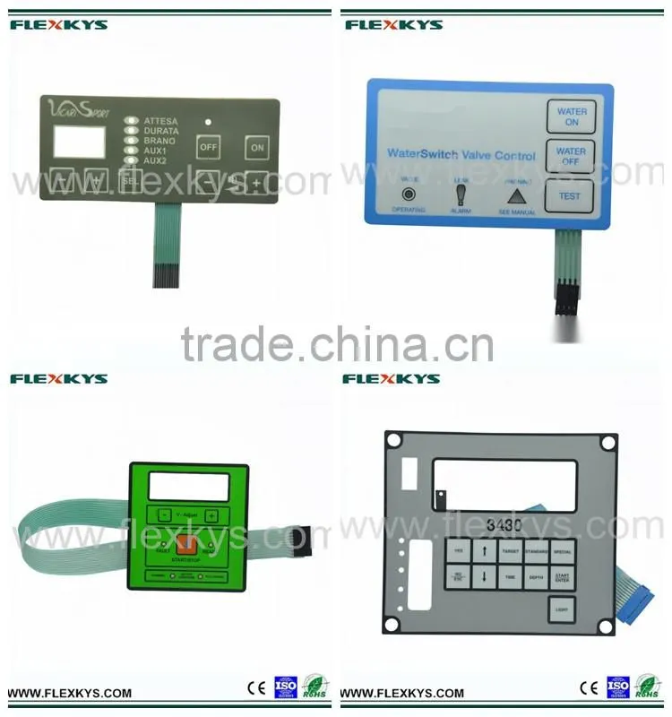 Custom Prototype Metal Dome Control Panel Membrane Switch for Leveling System