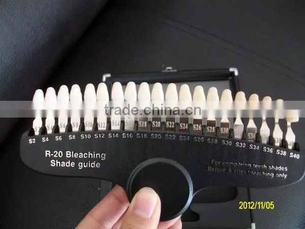 top quality and best price teeth whitening black shade guide, SG20