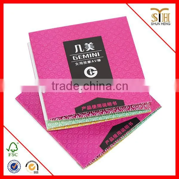 Manufacturer professional cheap folded color book