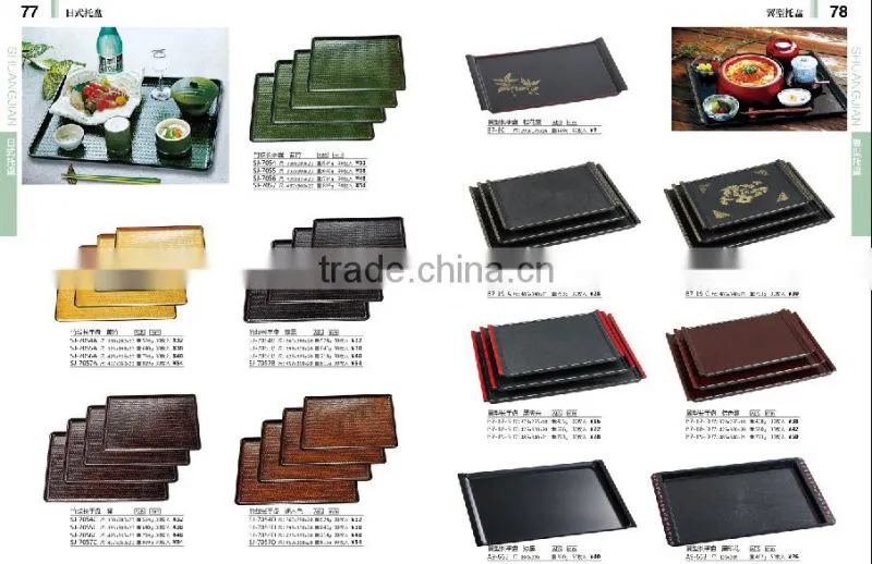 Plastic rectangular non-slip Tray