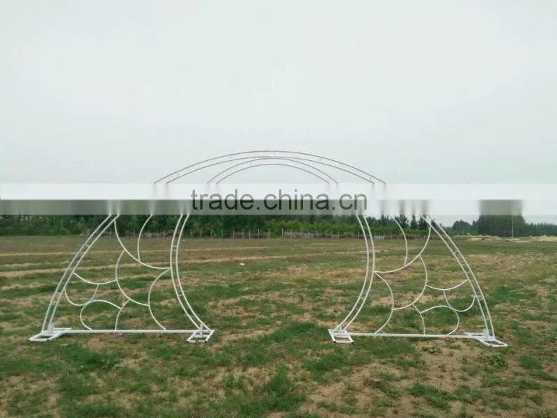large white metal stand