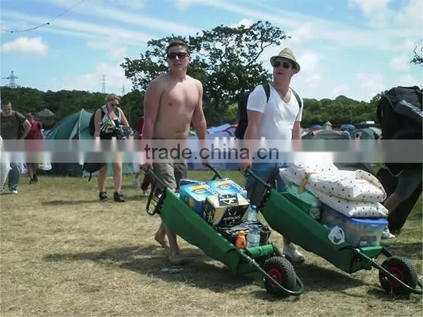 Foldable Festival Canvas Wheelbarrow / wheel easy TC1001A fold wheelbarrow