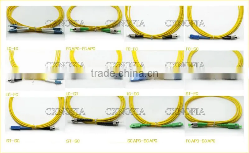 ST/FC/SC/LC/APC Optical Fiber Jumper Cables