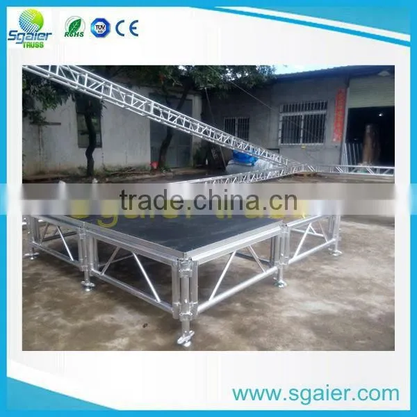 Fashion 4ftx8ft aluminum stage deck festival stage hire from Sgaier