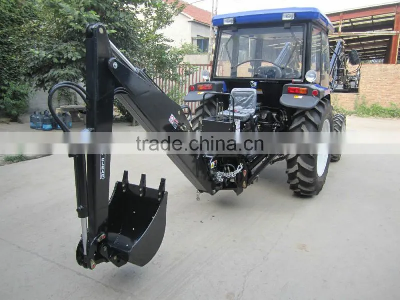 Tractor Backhoe Attachment with PTO hydraulic pump - attach to standard 3PL