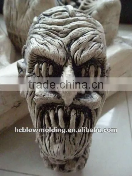 Custom plastic skull head