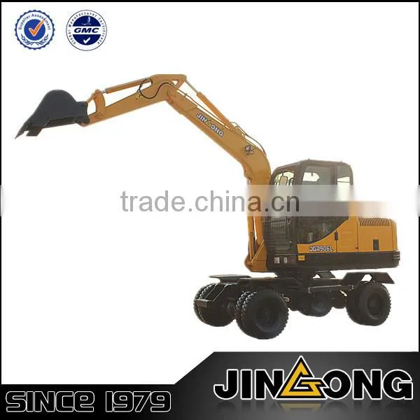 JGM907L wheel excavator with 0.25 cub meter bucket capacity