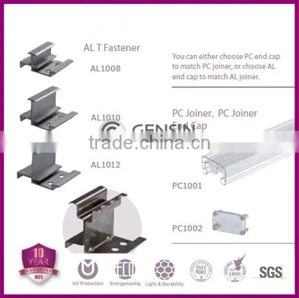 16mm/20mm/25mm Thicken Stadium Airport Roofing Building Material U-locking Multiwall Hollow Polycarbonate Sheets