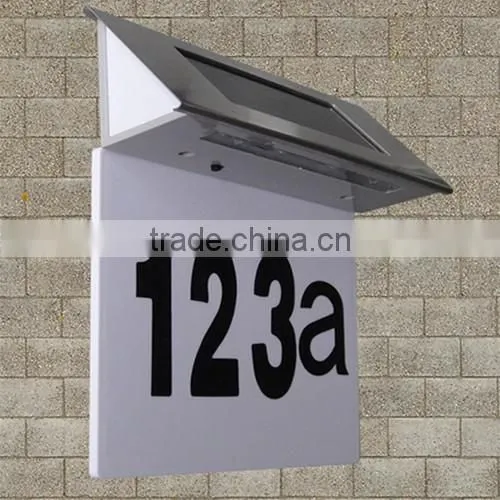 Solar Home Door Number Light
