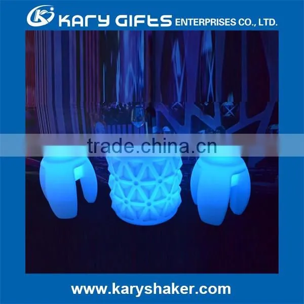 16 color changing rechargeable led funny bar stool