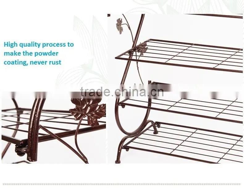 Vivinature shoes store shelf and metal seating shoes furniture for lving room