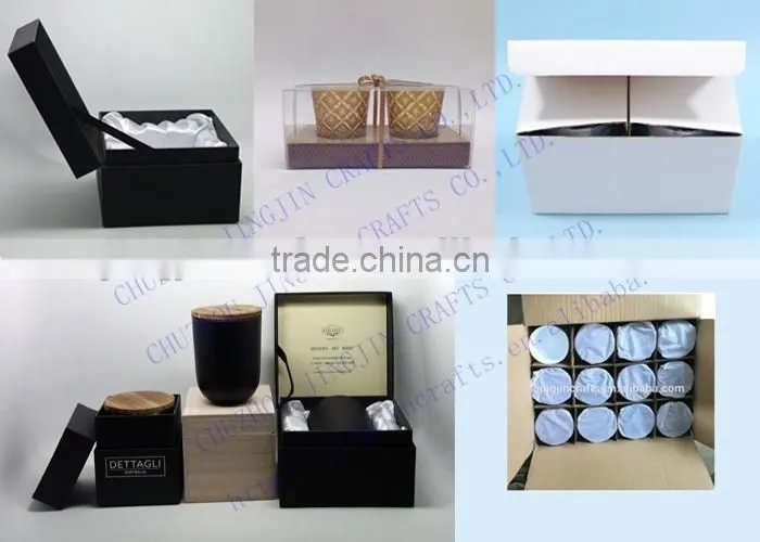 Round bottom clear glass candle jars candle holders wholesale