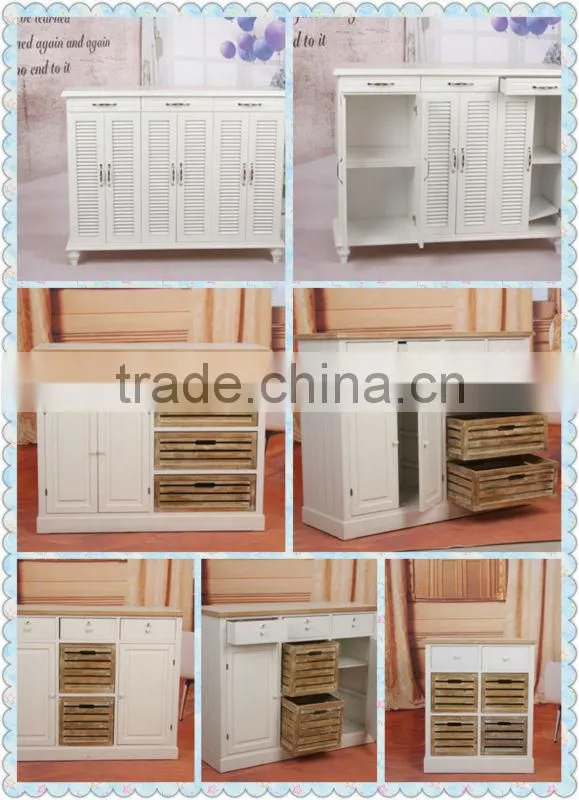 Home furniture handmade solid painting wooden miniature furniture wooden cabinet