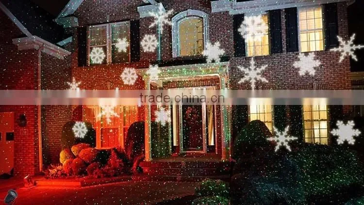Outdoor Waterproof Laser Projection Snowflake Night Light, Rotating Snowflake Decorative Laser Projector Night Light