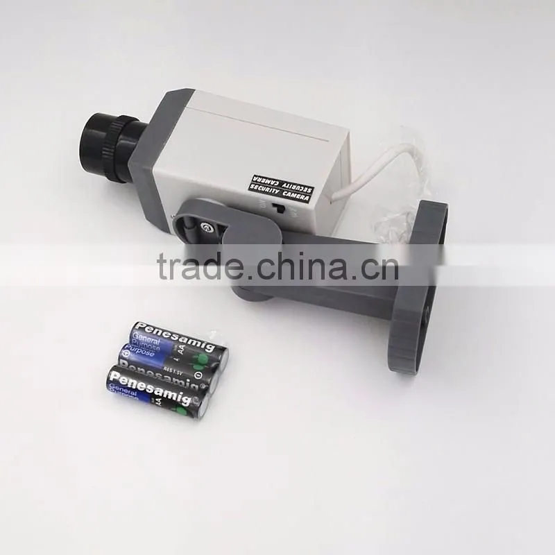 Waterproof Realastic Looking Mini Dummy Fake Security Camera, Motion Sensor Detection LED Flashing Light CCTV Camera
