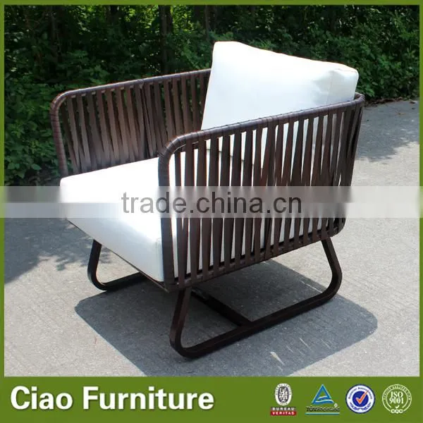 Modern aluminium frame ribbon modular sofa set